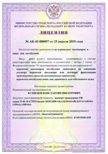 Лицензия ИП Кузнецов К. В. -1